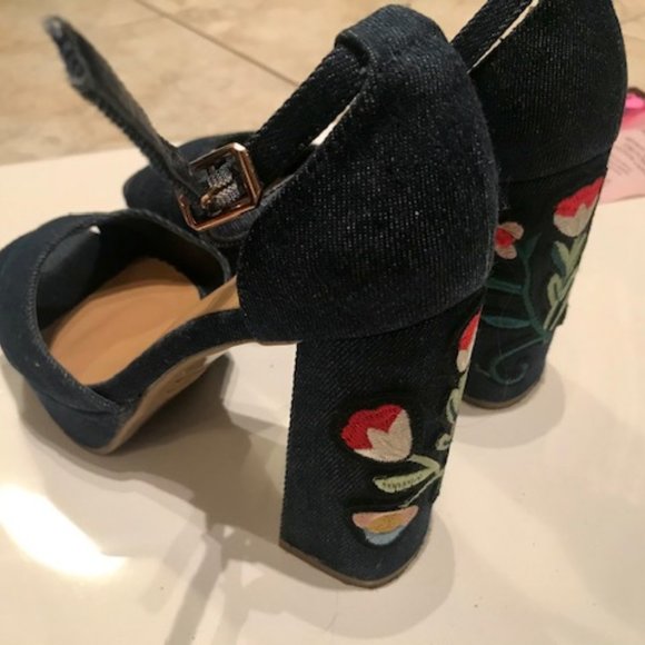 Denim platform sandals Size 38 - BRAND NEW - Picture 4 of 5